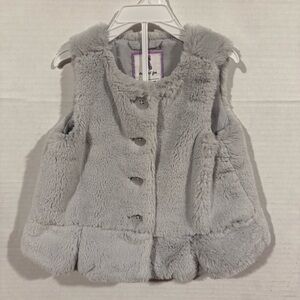 Girls 18-24mo Grey Sherpa Vest Gymboree